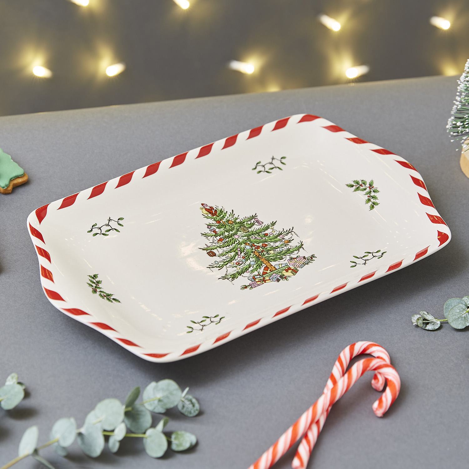 Christmas Tree Peppermint Dessert Tray image number null